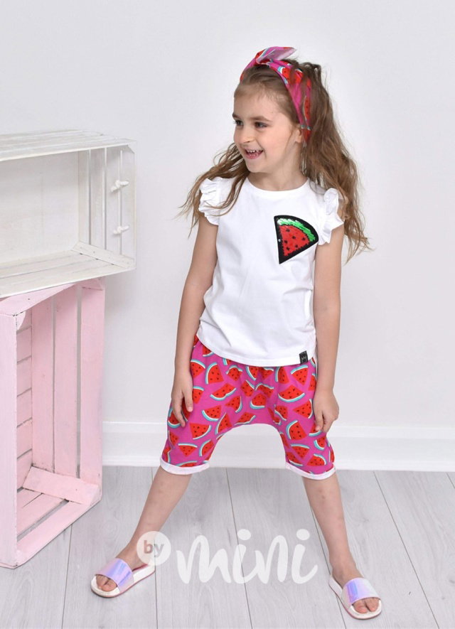 3ks Pink Watermelon summer komplet - flitry