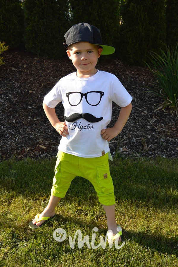 Hipster white triko