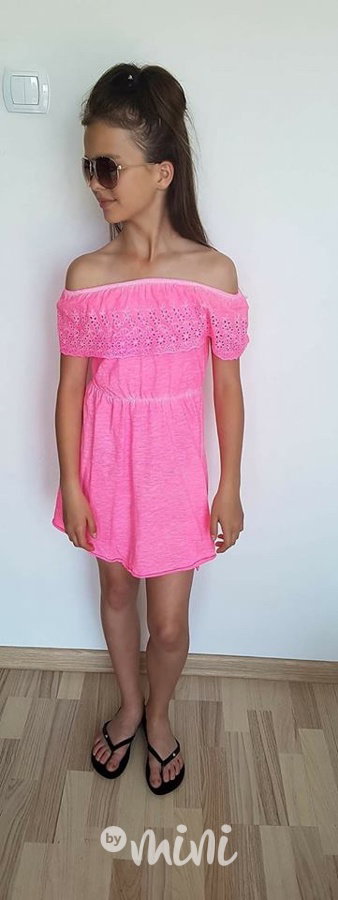 Pink neon summer dress