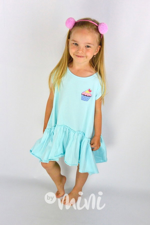 Mint comfy šaty cupcake