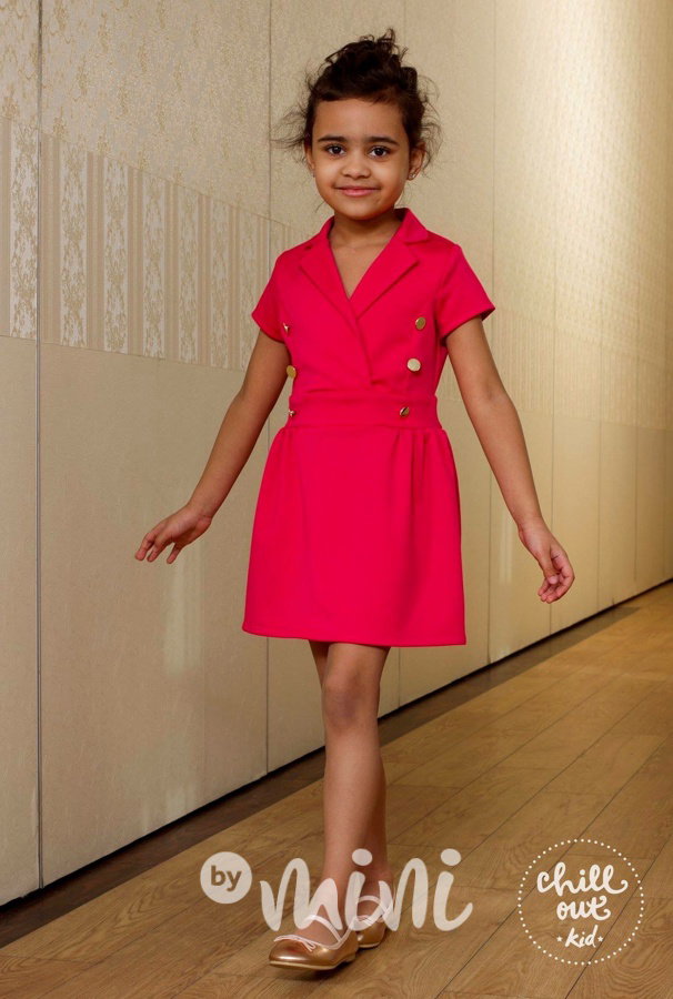 Uniform dress pink