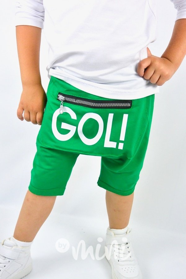 GOL! zelené baggy shorts