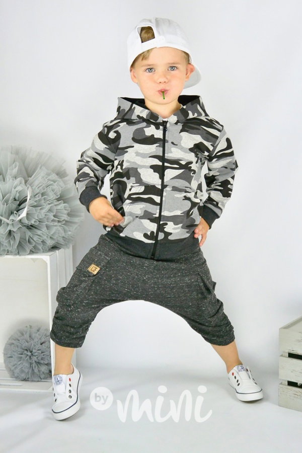 Mramorové short baggy kapsáče