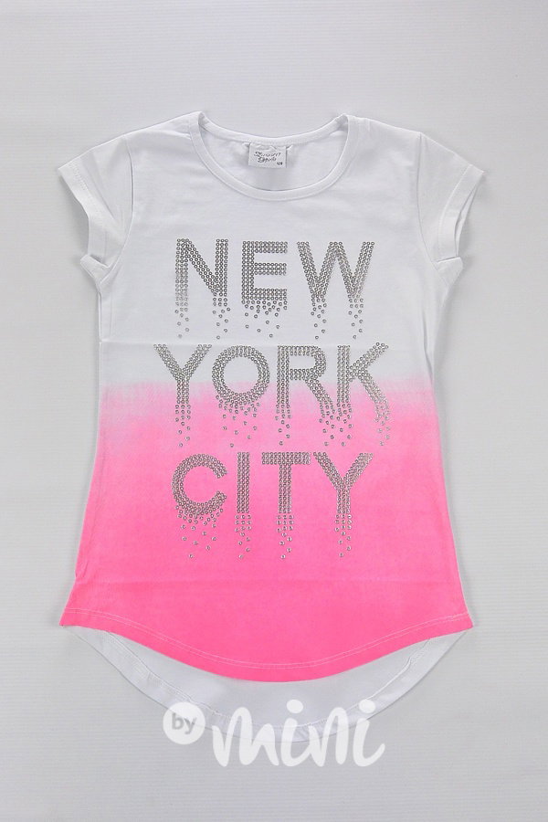 NEW YORK ombre triko pink