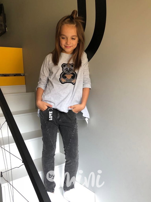 Dark jeans slim pants