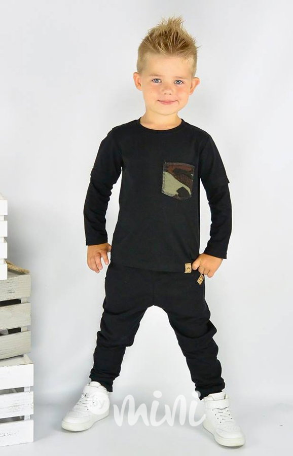 Black basic tepláčky