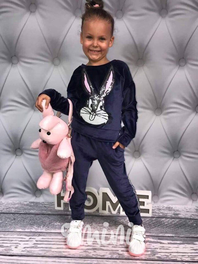 Bunny semišová teplákovka
