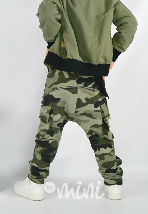 Green army baggy kapsáče