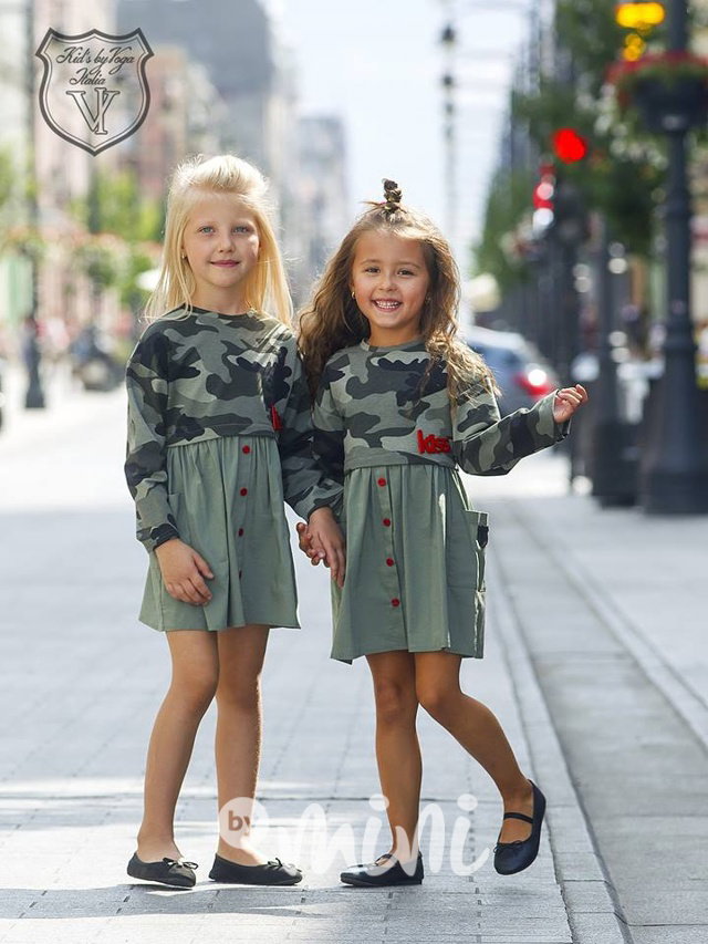 Shirtdress košilové army šaty