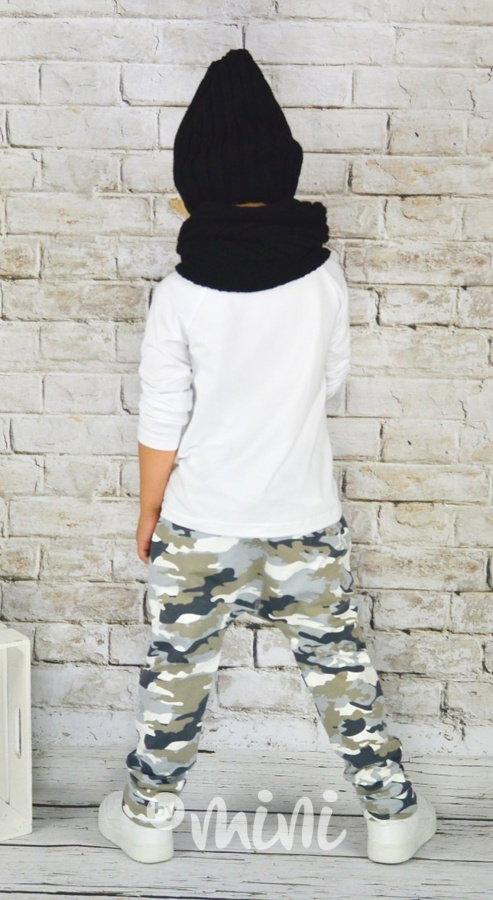 Trendy army baggy tepláčky