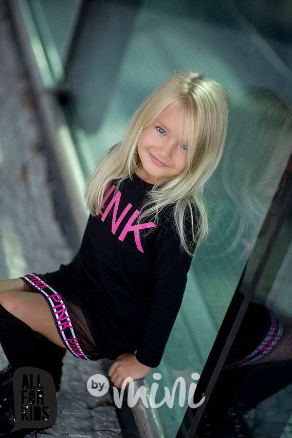 PINK síťovaná tunika