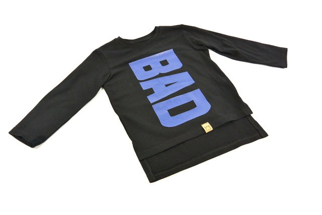 BAD black/blue triko