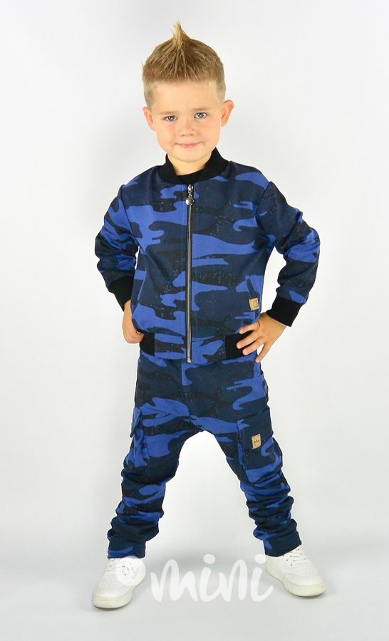 Blue army baggy kapsáče zip