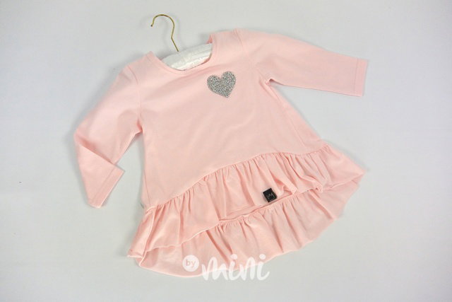 Volánková blůzka baby pink