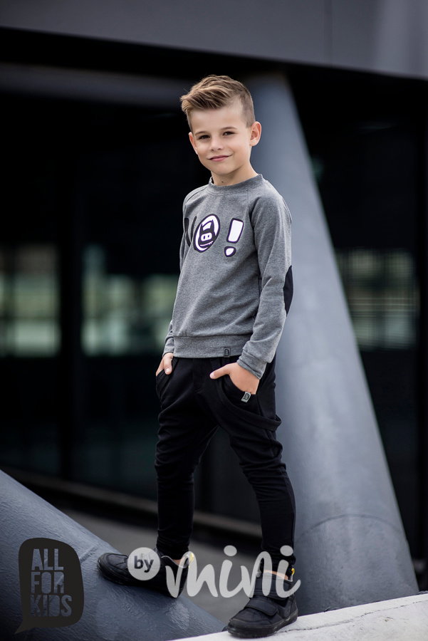 NO mikina šedá