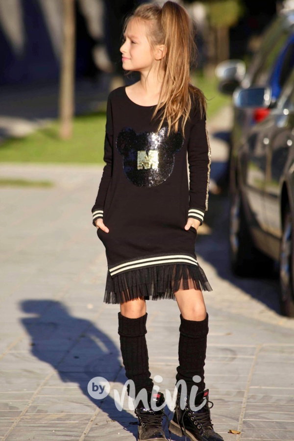 Černé šaty v boho stylu