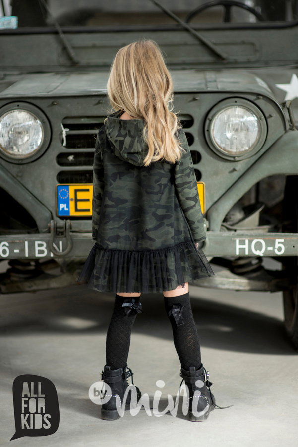 Military collection - sporty army šaty s tylem