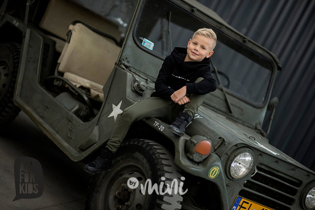 Khaki tepláčky kapsa zip