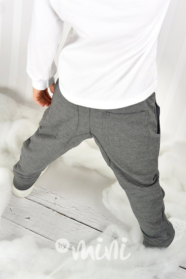 Elegant pants tmavě šedé