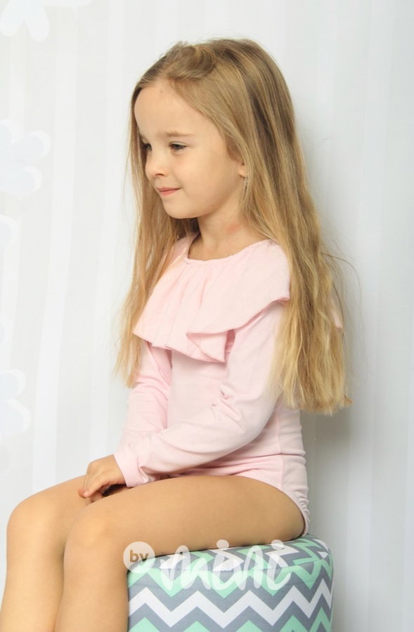 Volánkové body baby pink