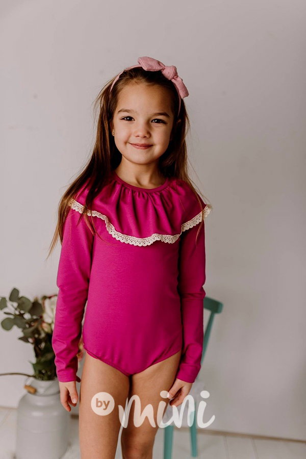 Romantic boho body - fuchsia
