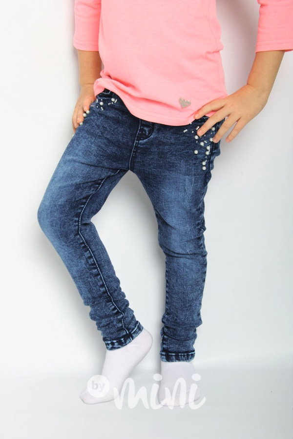 Zdobené stretch jeans jegginy