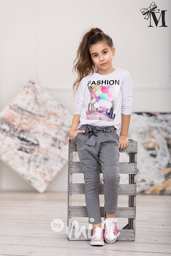 Šedé elegant pants