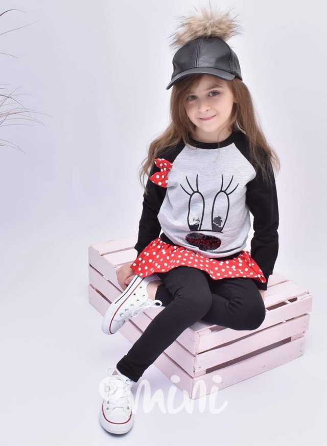 Dívčí komplet - Mickey Mouse šaty - Minnie