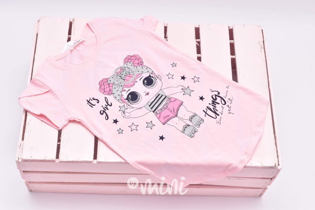 LOL blikající triko baby pink