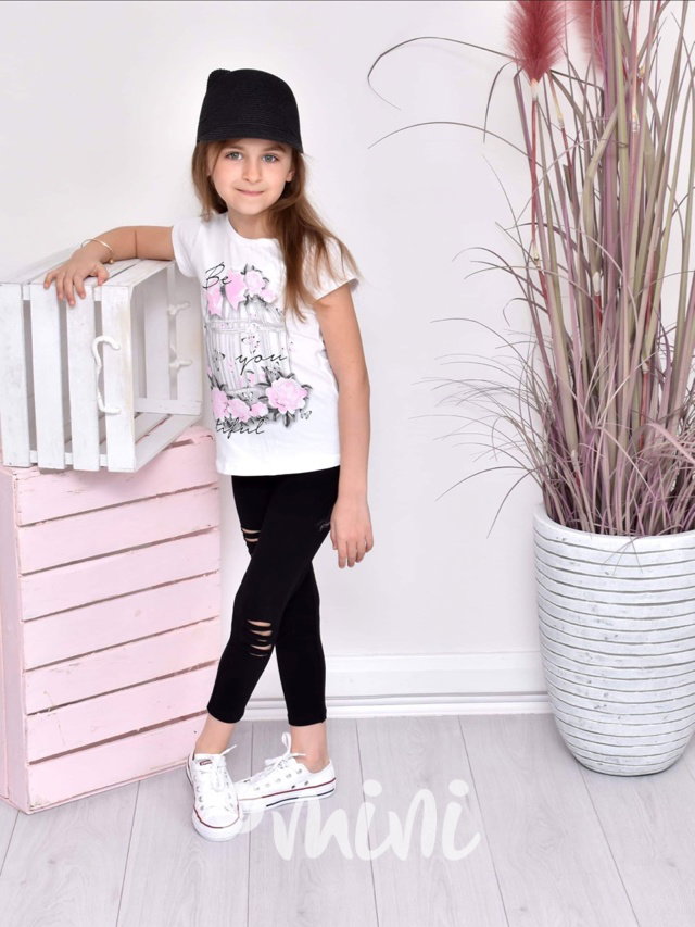 Jarní ripped set s bundičkou pink