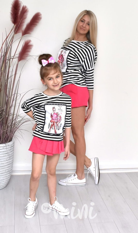 Skirtshorts malinové