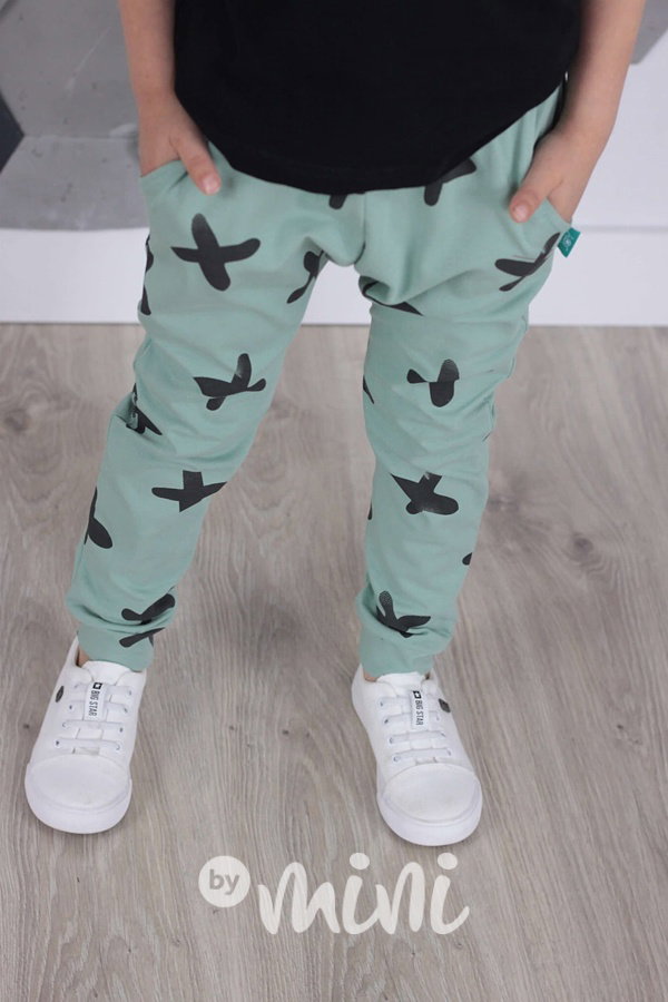 Letní X tepláčky dark mint