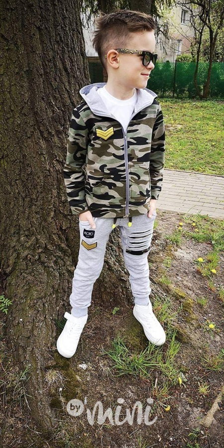 Chlapecká army maskáčová mikina 