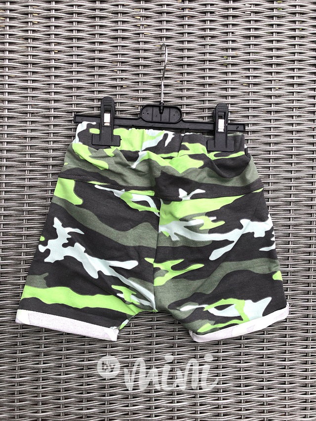 Light green army shorts