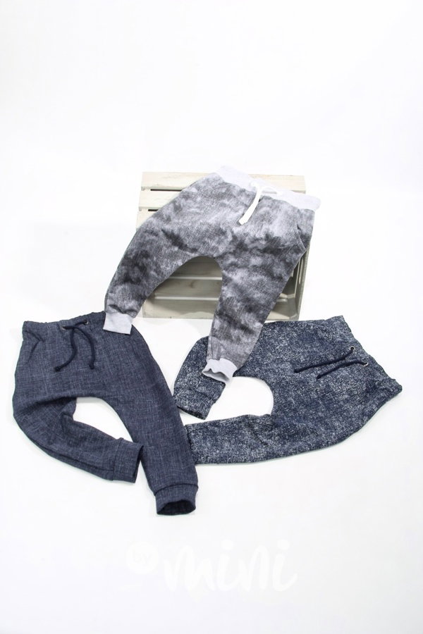 Jeans baggy tepláky grey