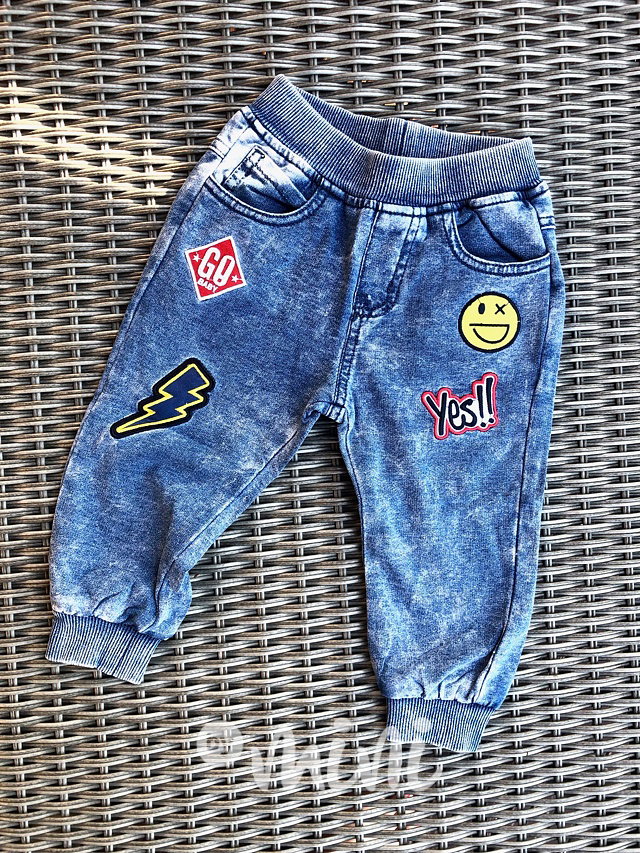 Jeans tepláčky smiley