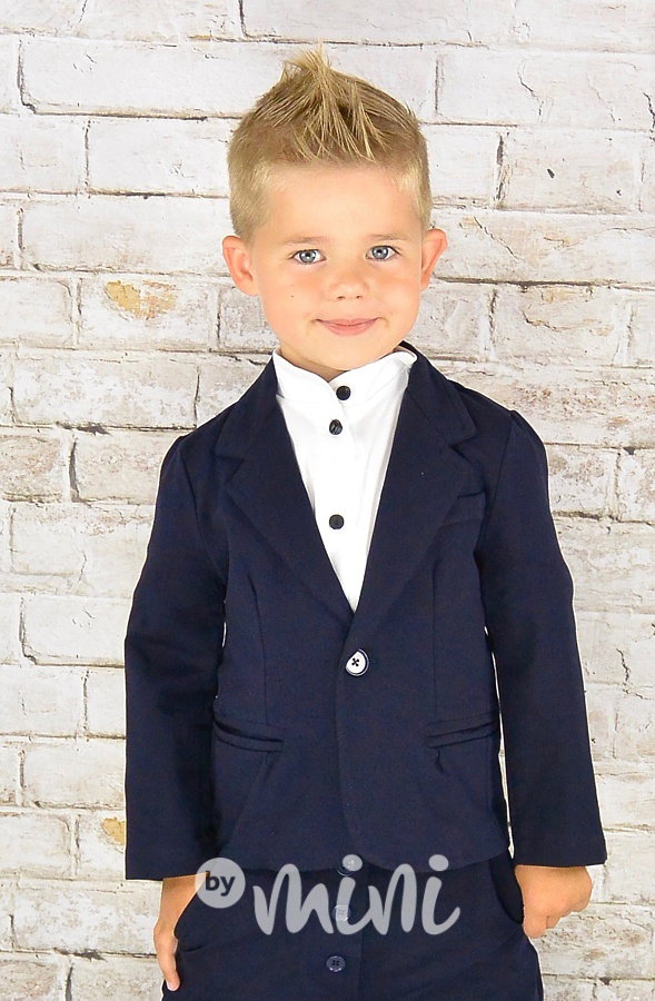 Tmavě modré sáčko + elegant kalhoty