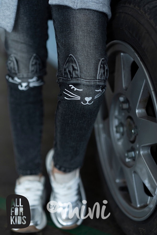 Cat dívčí slim jeans black