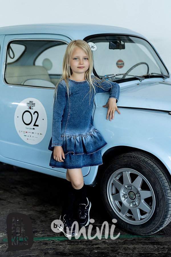 Dívčí Jeans šaty blue