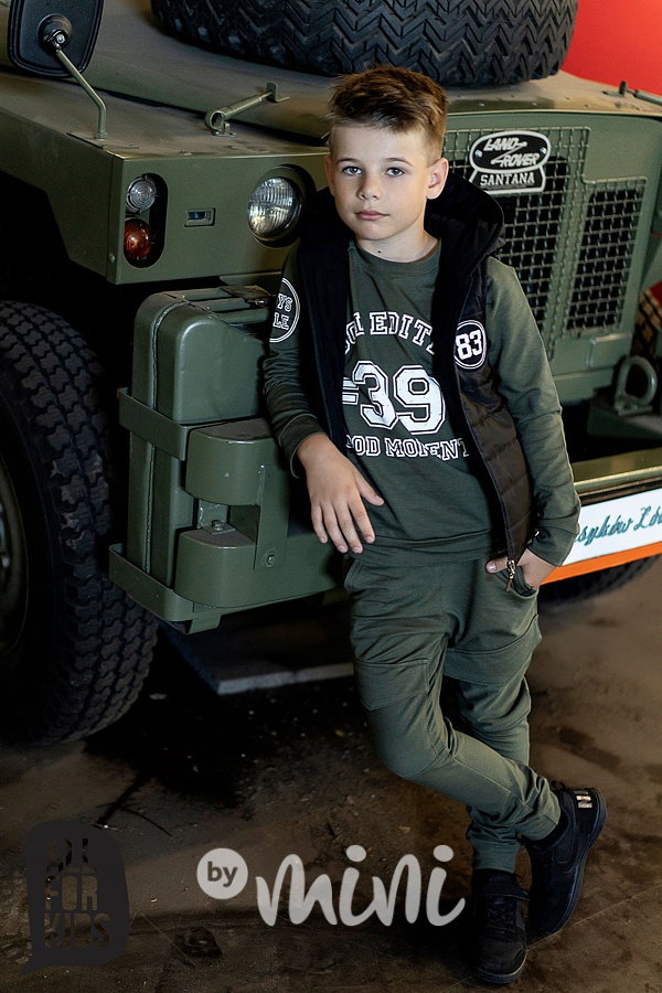 Cool edition chlapecký set khaki - tepláky + mikina