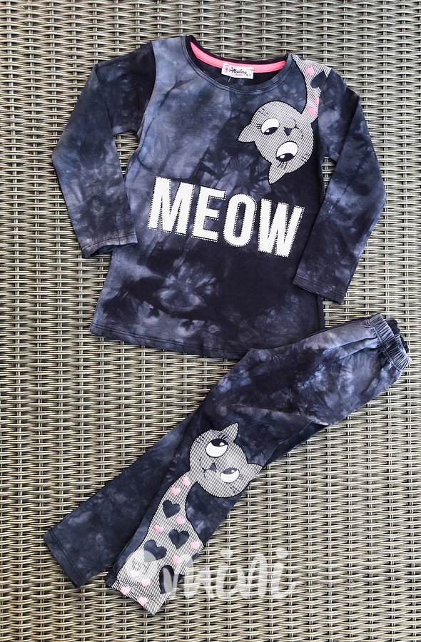 MEOW jeans cat souprava