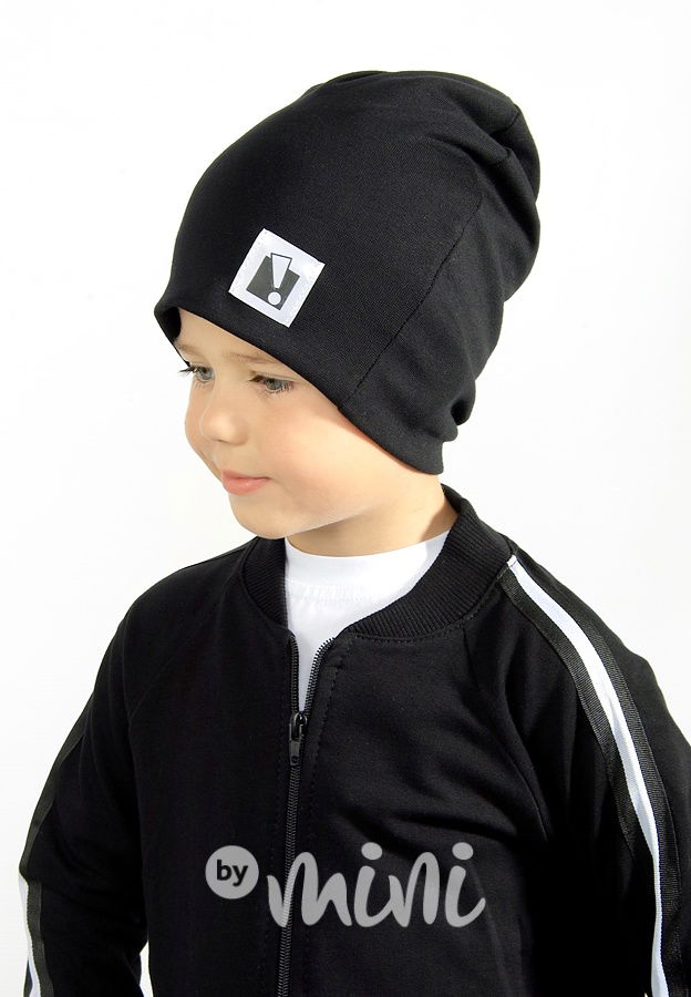 Dvojitá beanie čepka černá