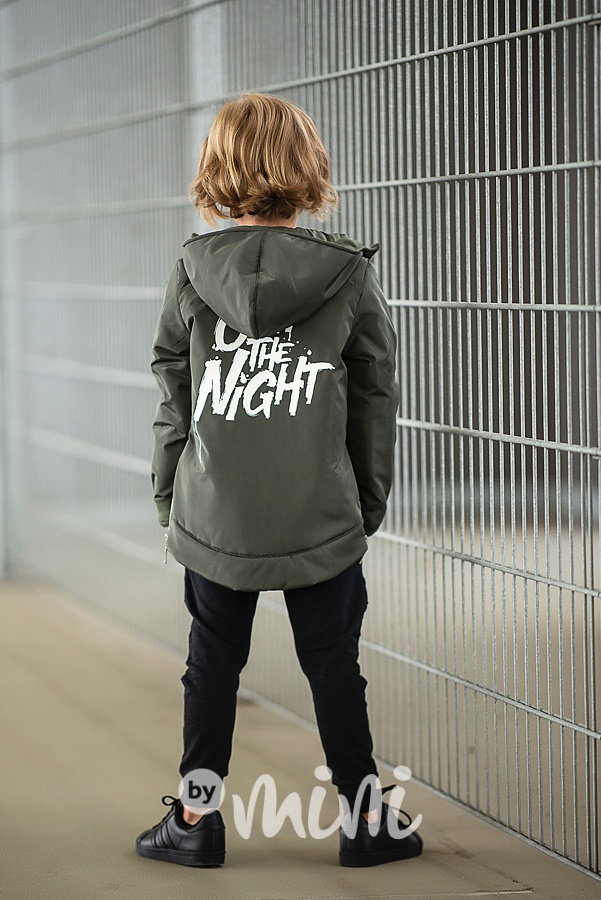 *Premium* Urban street style dívčí bunda se zipy khaki