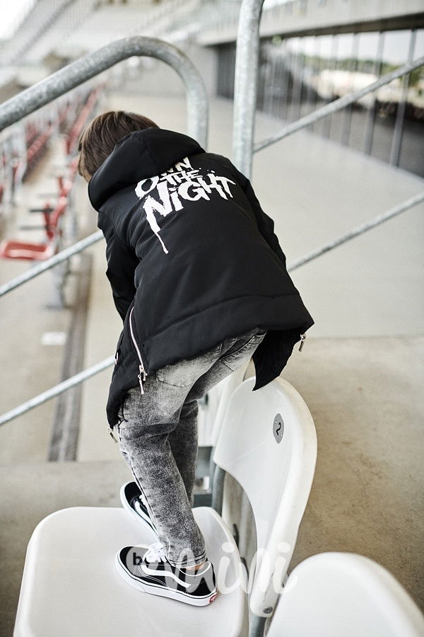 *Premium* Urban street style bunda se zipy černá