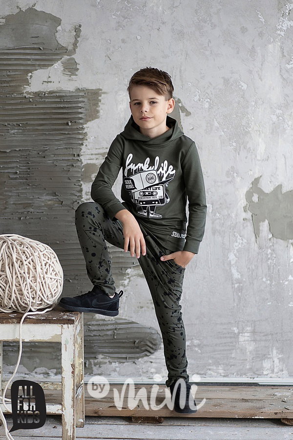 Funky life khaki mikina
