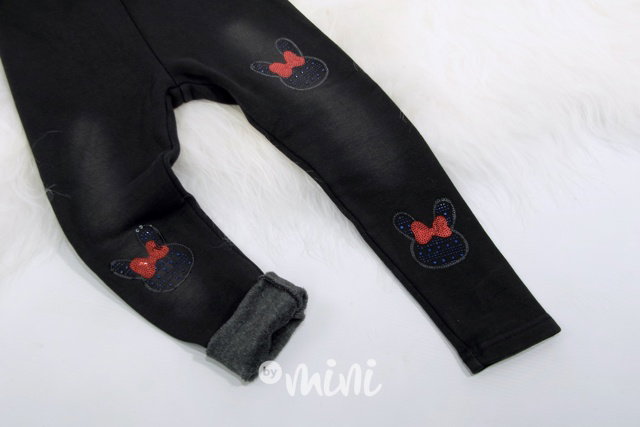 Zimní vyteplené TERMO legíny - black jeans
