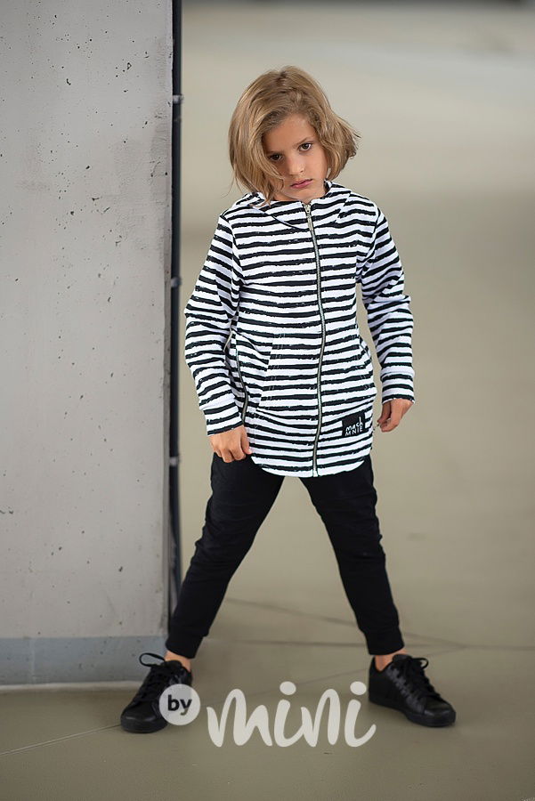 *Premium* mikina se zipy pruhy