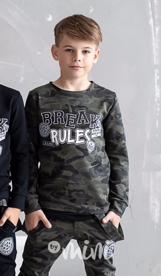 Break rules army mikina s laclem