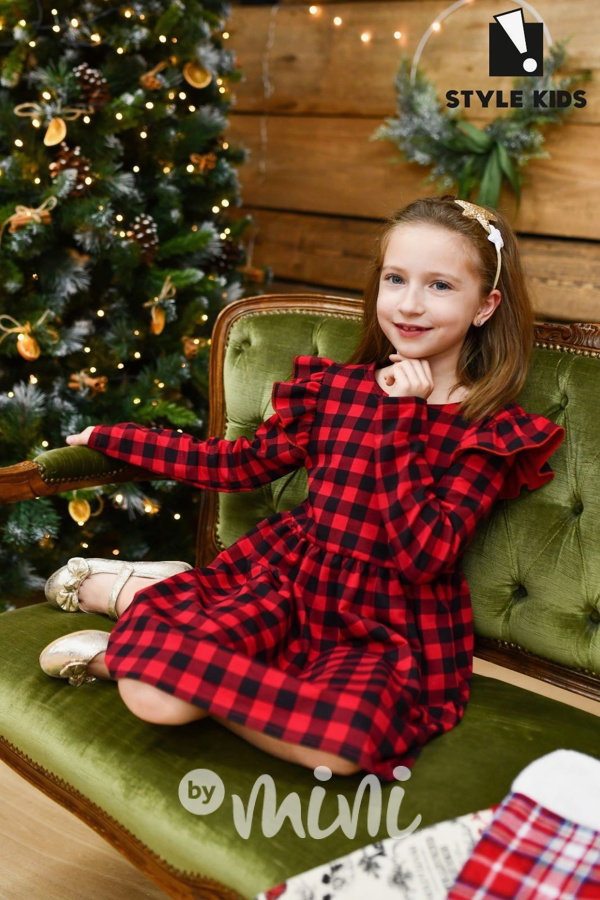 Vánoční dívčí šaty