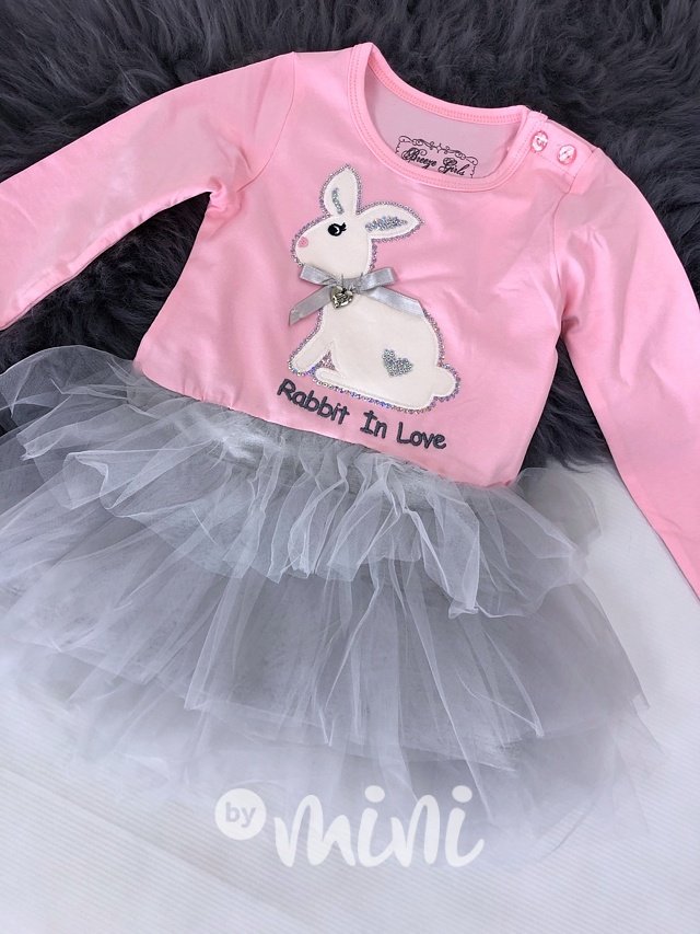 Rabbit tylové dětské šaty